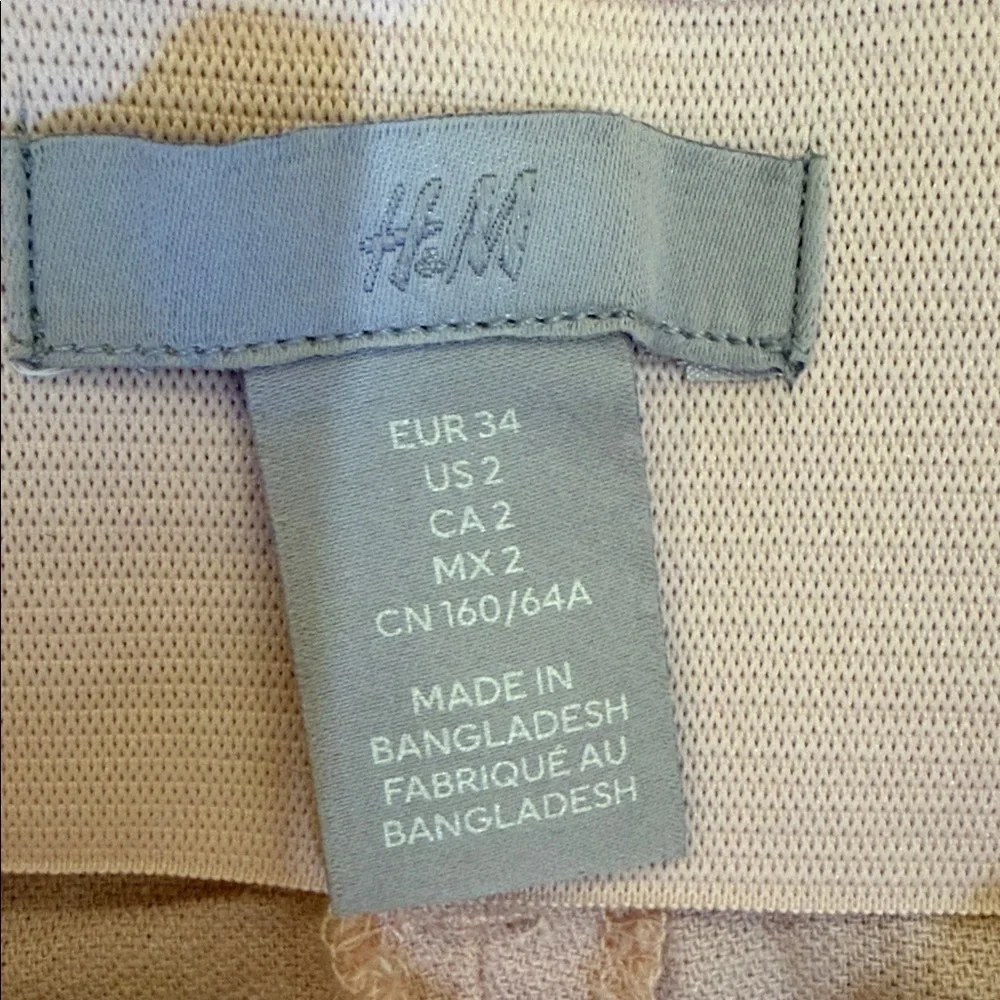 Pastel Pink Linen Blend Womens Pants size 2